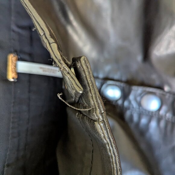 Free People vegan leather oh snap skirt black size 6 - Picture 8 of 8